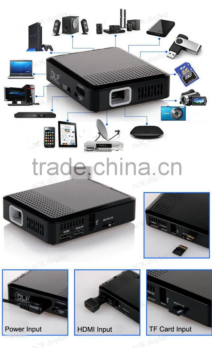 Mini Portable LED Home Theater Projector Beamer with HDMI/AV/VGA/USB DLP Projector For Video Games Movie Led Projectors