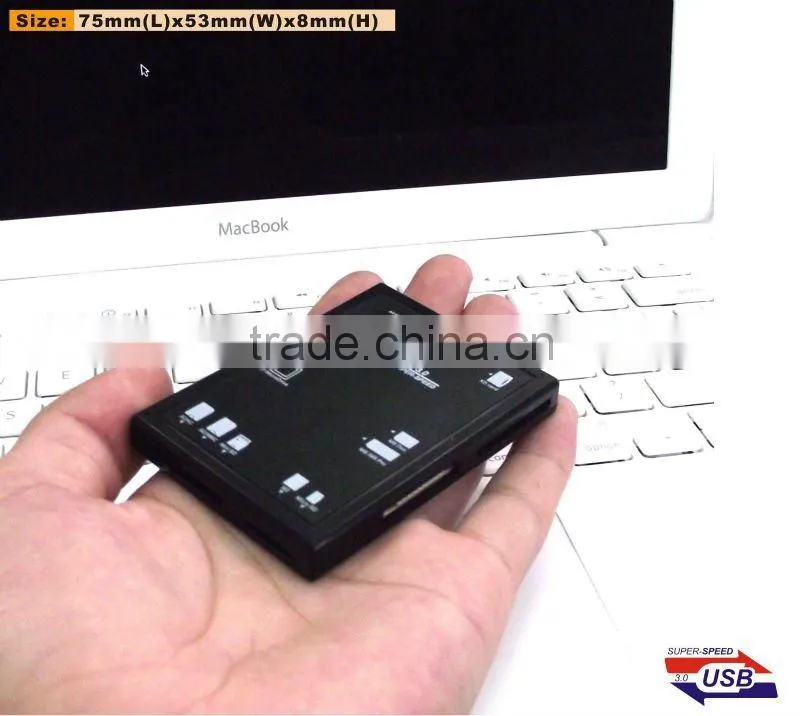 5 slots high speed usb 3.0 multi card reader for laptop