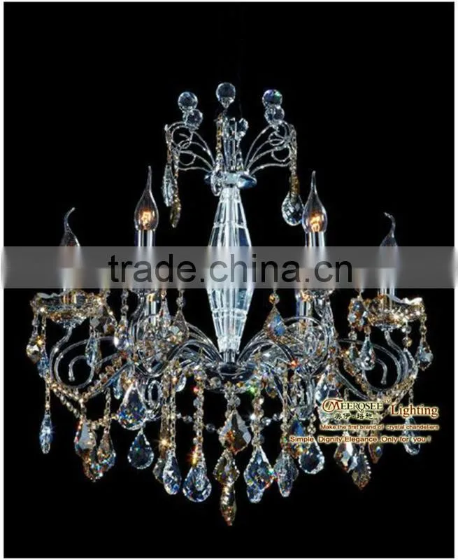 2013 Fashionable Hot Selling Bohemian Iron Crystal Hanging Lamp with Crystal Balls for Room MD8253 L6 D600mm H700mm