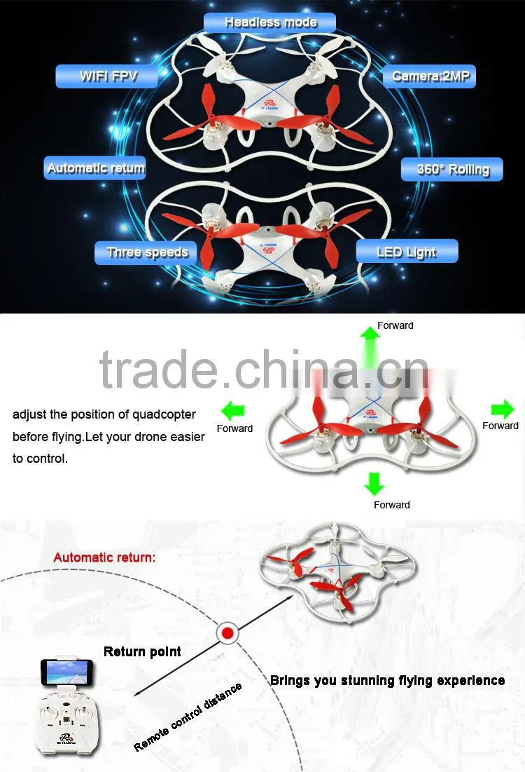 Kids toys toys 2.4G wireless smart drone with camera