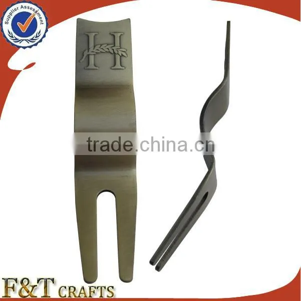 bulk bent custom shape metal vintage golf ball holder with clip