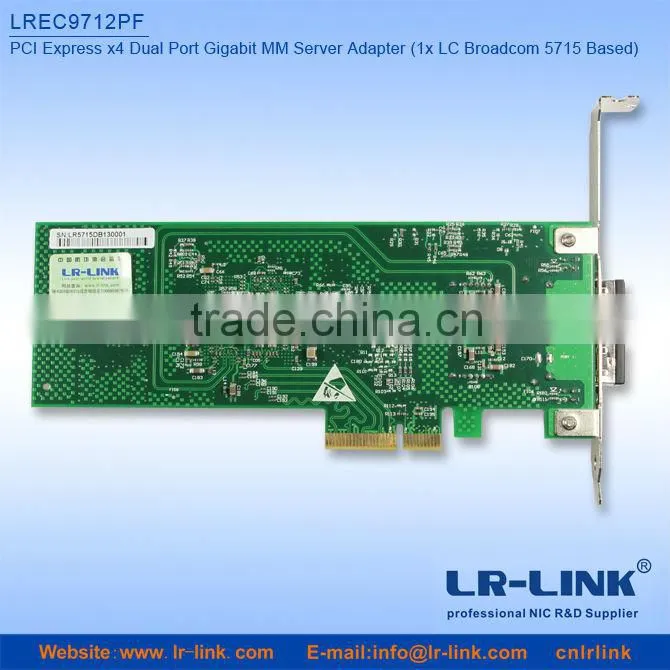 Special Offer BCM5715S PCI Express 1000FX Fiber Optic LC Connector Gigabit Ethernet Nic