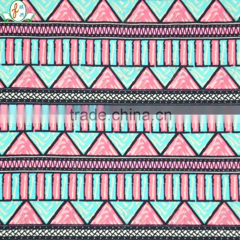 2015 New Product Excellent Stretch Nylon Elastane Geometric Pattern Underwear Fabric Nylon Lycra Fabric