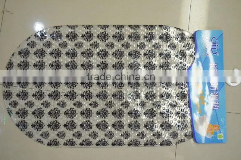stones bath mat with sucker safety Wholesale pvc pebble oval bath mat
