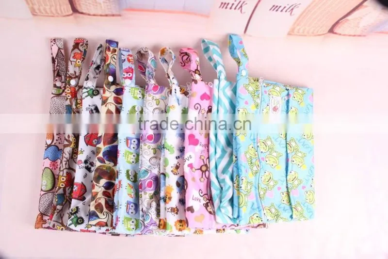 2015 Happy flute high quality wet bag hand with snap made in china diaper bag