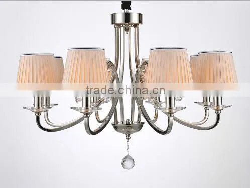 Good Quality K9 Crystal Chandelier Living Room Chandelier,Dining Room Chandelier light with 18 lights with lamp shade