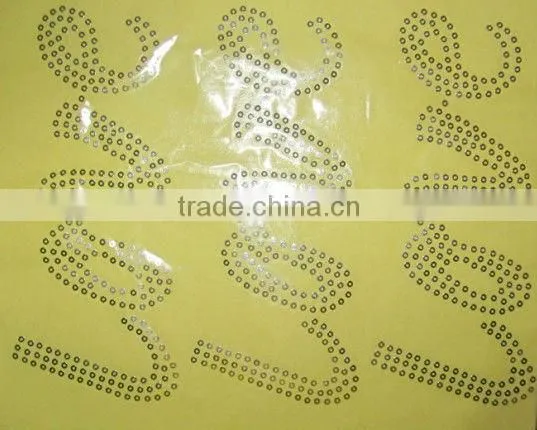 wholesales and promotional new skull sequins motif design for garment