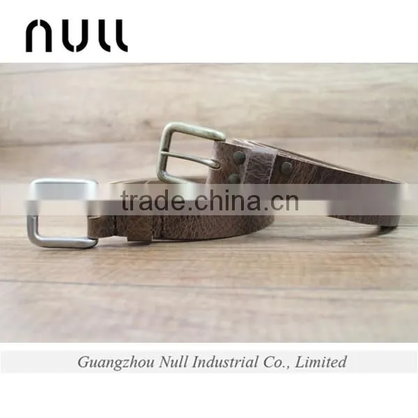 Best gifts vintage style durable genuine cowhide leather belt men