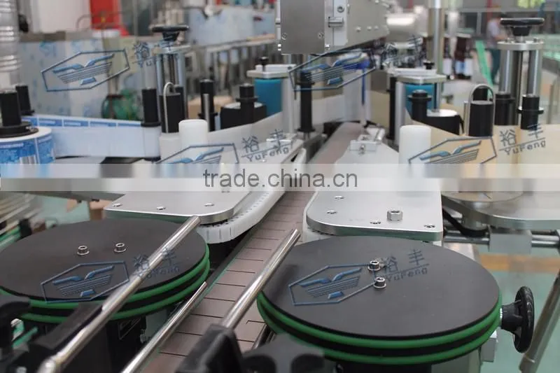 paper/plastic label wet melt glue labeling device