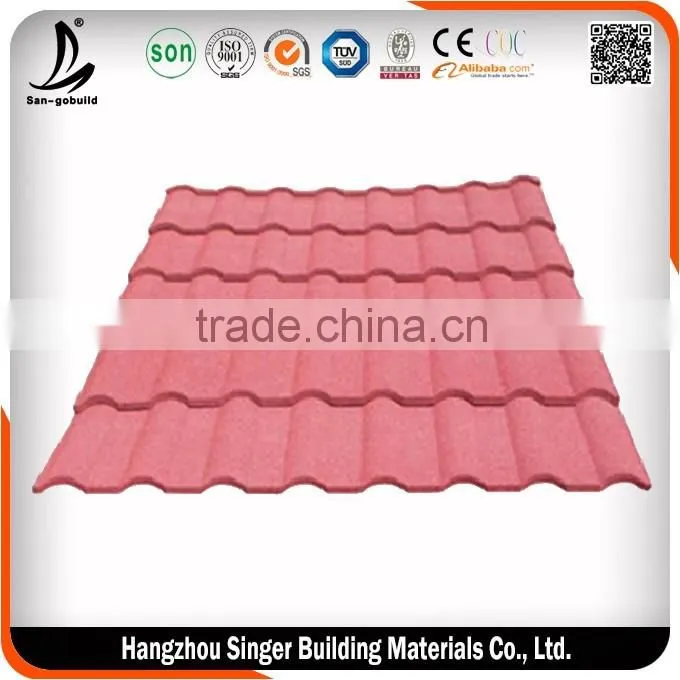 Insulated Stone Coated Metal Roofing Tiles Corrugated roofing materials shingles