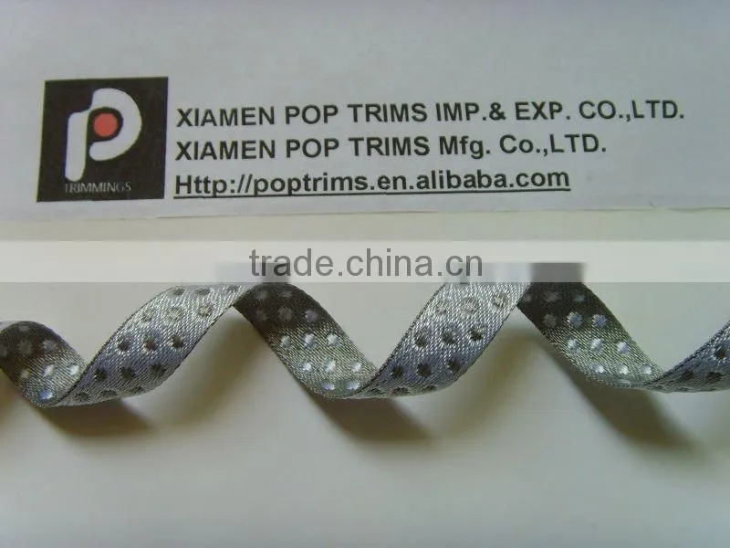 Dots polyester jacquard ribbon