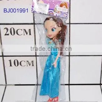 Cute fashion princess doll plastic musical little barbiee girl