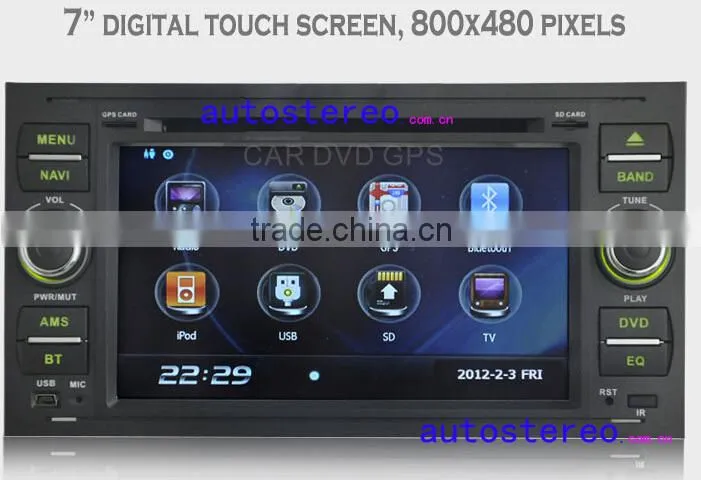 7 inch Car Stereo GPS Navigation for FordGalaxy S-max KugaFocus Stereo AutoRadio GPS Navigation SatNav Car DV