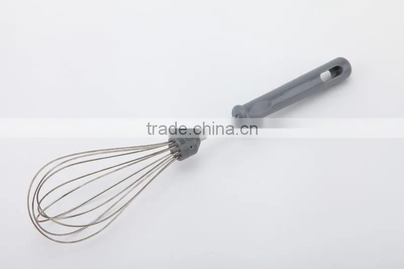 LFGB balloon egg whisk with plastic handle