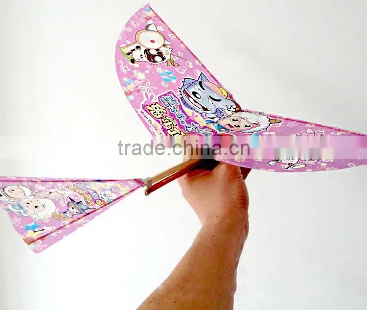 Chridren's Day rubber band powered flying bird Toy