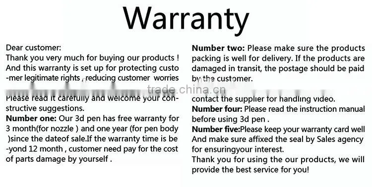 2016 New Design First generation 3D Pen And 3D Print Semi-Automatic digital printer pens 3d printer pens