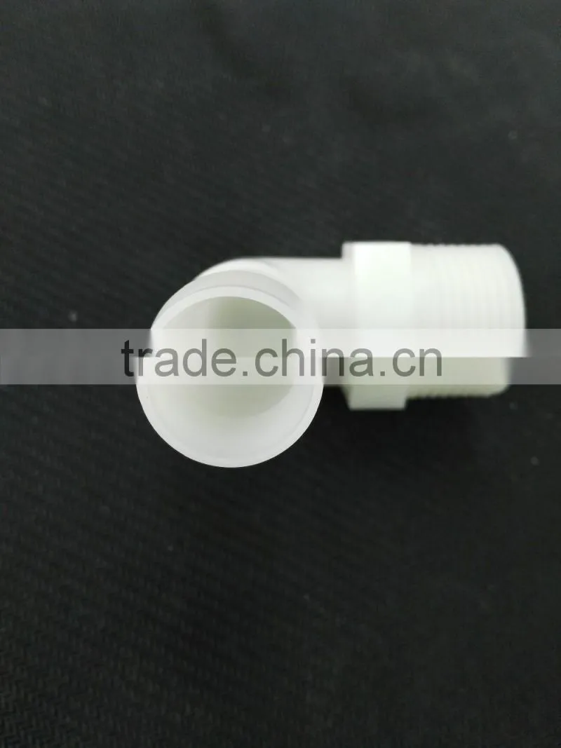 High quality PP/PC/ABS transparent clear angle droit pipe connection Plastic Tubes