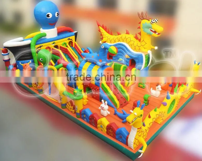 Gaint inflatable obstacle course , inflatable park fun city