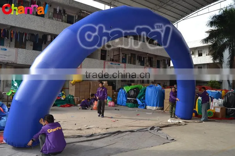 2016 NEW design mini inflatable rain bown blue racing arch