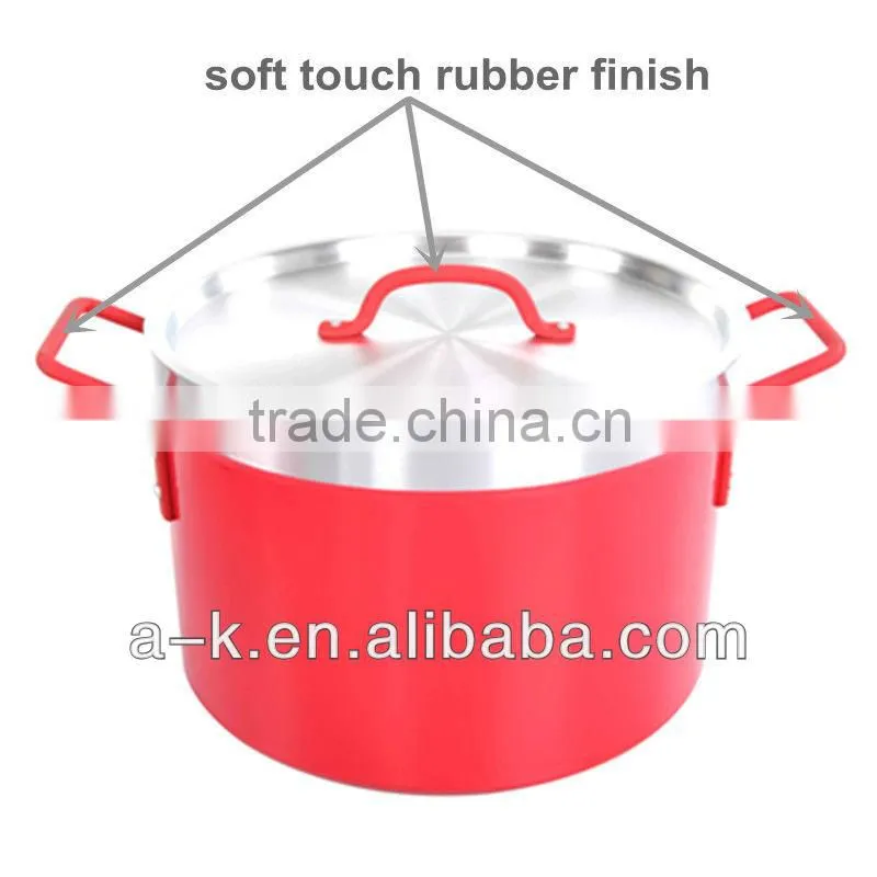 Canton Fair colorful aluminum pot set WITH MULTICOLOR