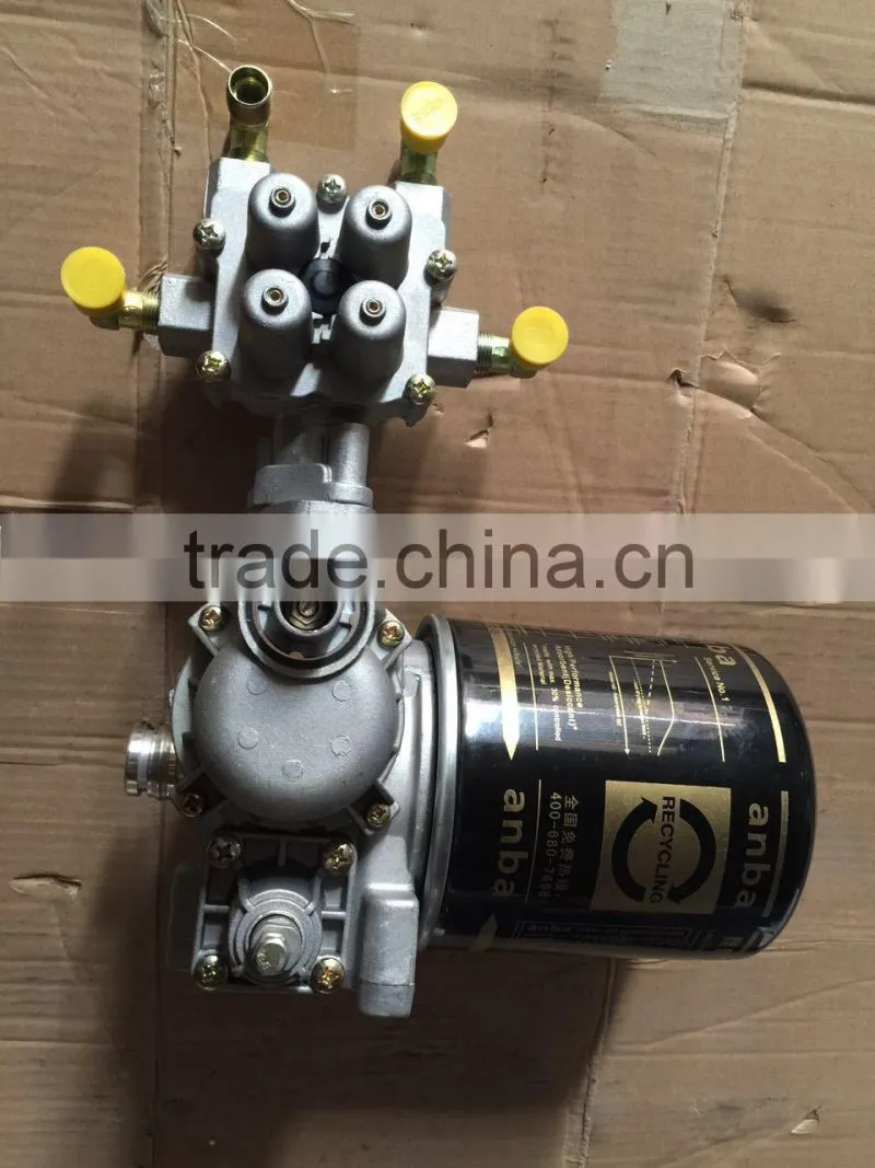 FAW truck used air dryer, air dryer assembly with four way valve