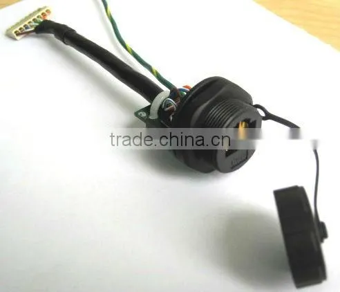RJ45 90 degree screw type IP67 waterproof connector,Chogori high quality Nylon connector,easy installabel watertight connector
