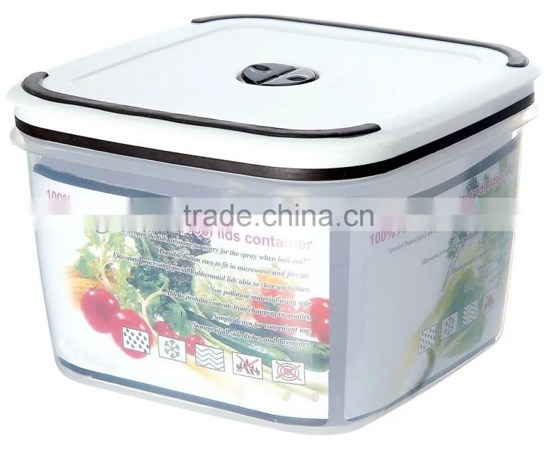 1700ml BPA free square airtight food storage container GL9002