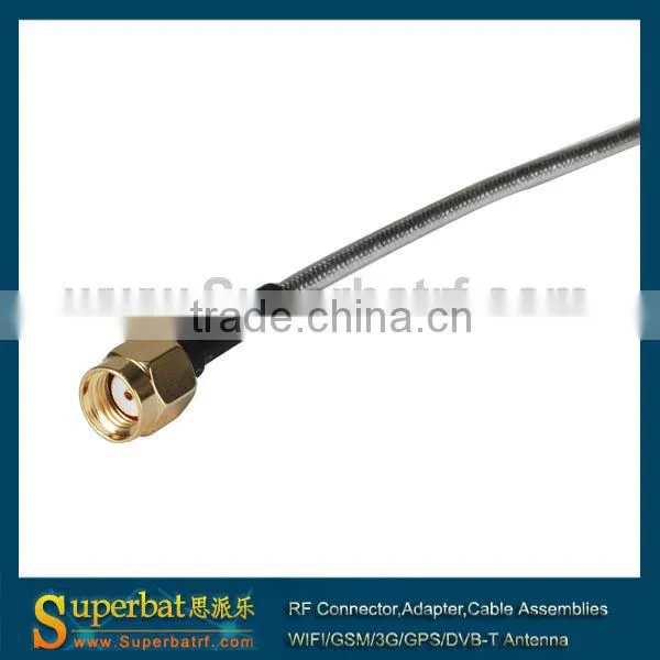 Pigtail RP-SMA male to SMA female Semi-Flexible cable RG402