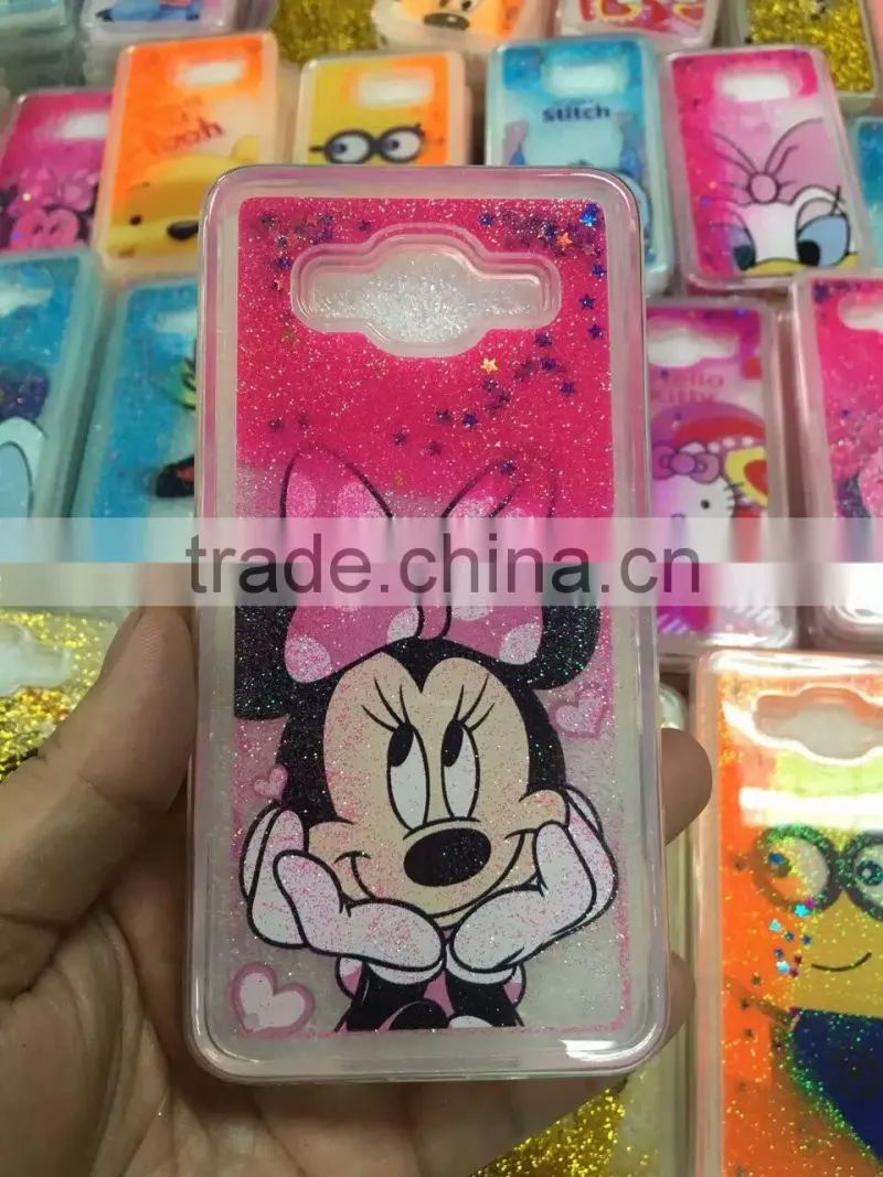 Hot Bling Glitter Stars Liquid Quicksand Hard Back Phone Case Cover For Samsung Galaxy Note 4 IV N9100 Hourglass Cases
