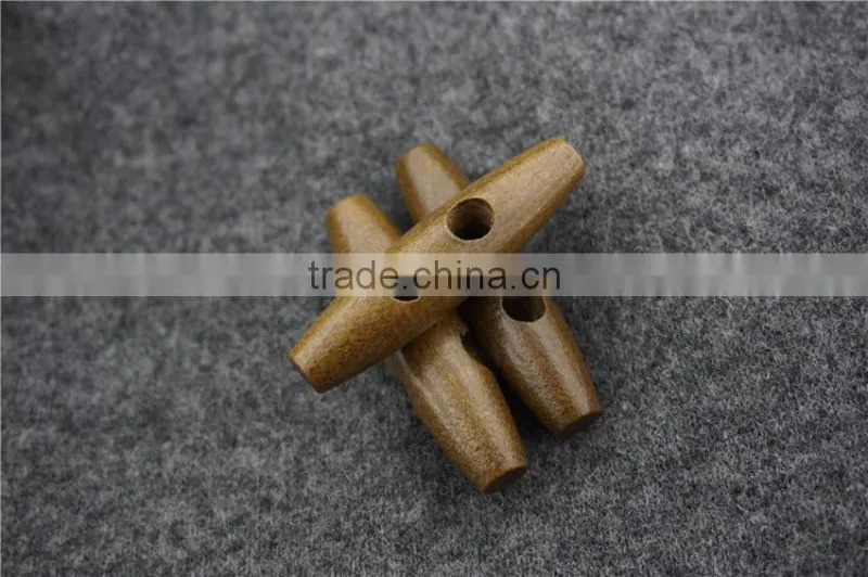 FASHION CAFE WOOD TOGGLE BUTTON FOR GARMENT ACCESSORIES