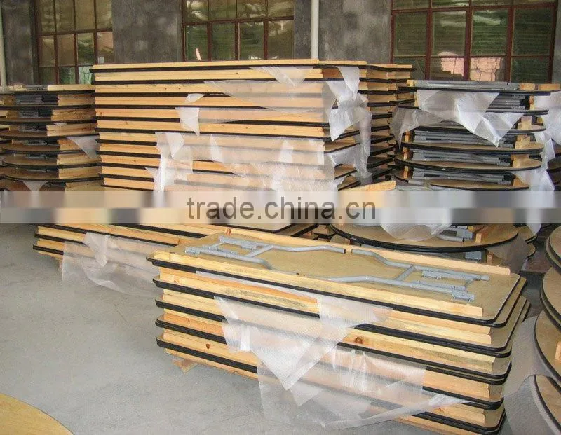 Rectangle wooden banquet Folding Table Wholesale
