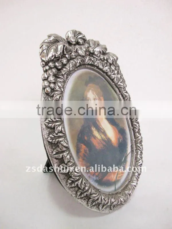DS0022P oval Resin Photo Frame /Polyresin Crafts/picture frame