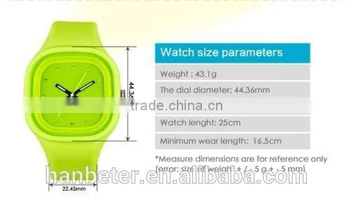 Best christmas gift 3ATM japan movement rubber wrist watch with changeable straps