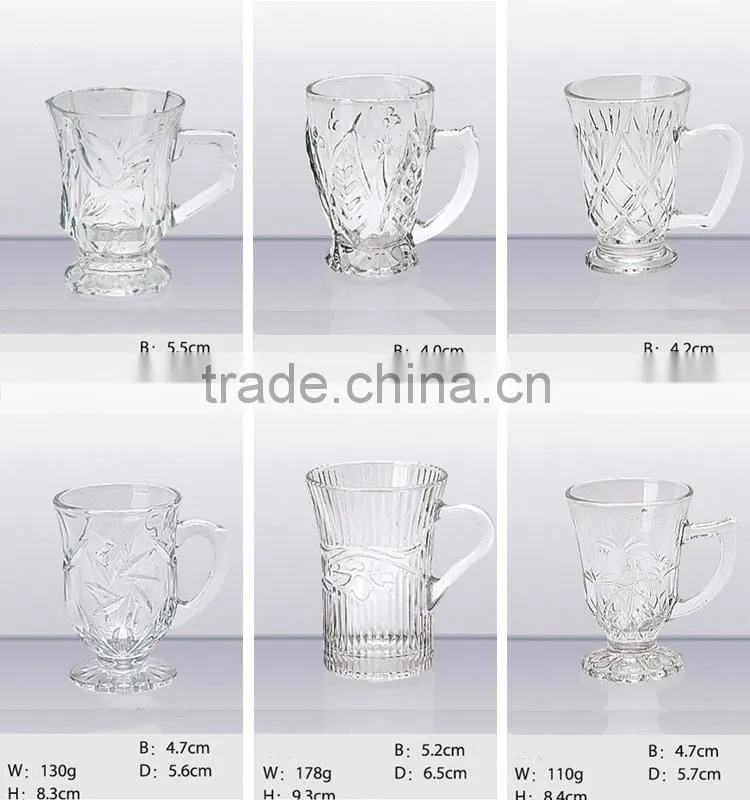 Clear icecream glass cup, pudding glass cup, milk tea glass cup