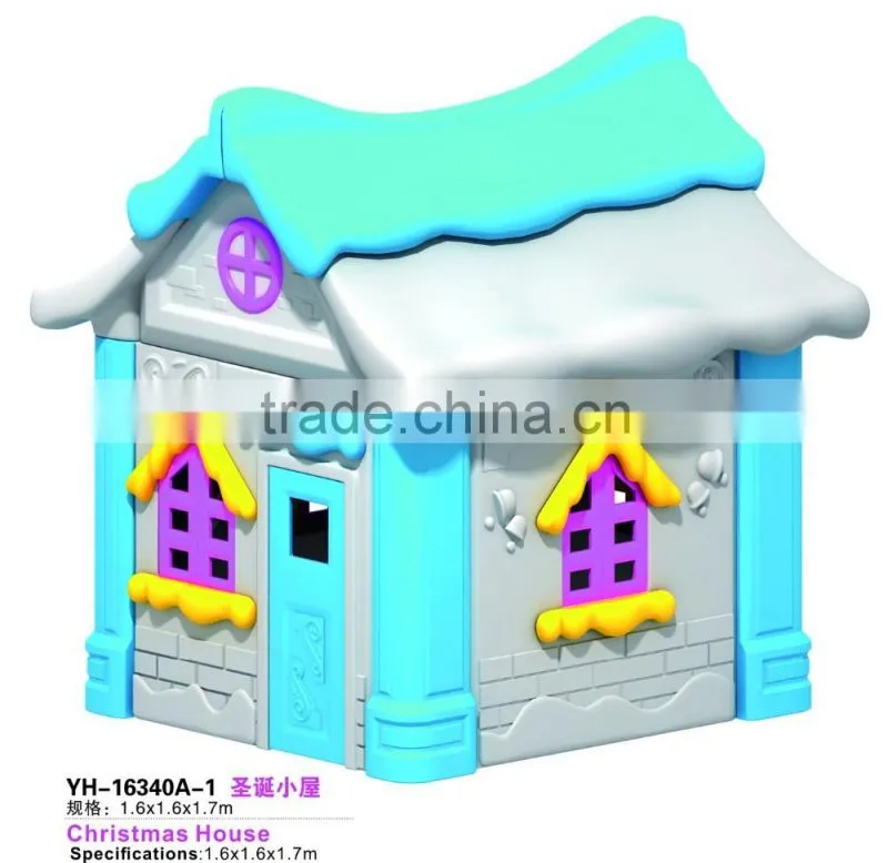 Best quality children plastic outdoor playground houses