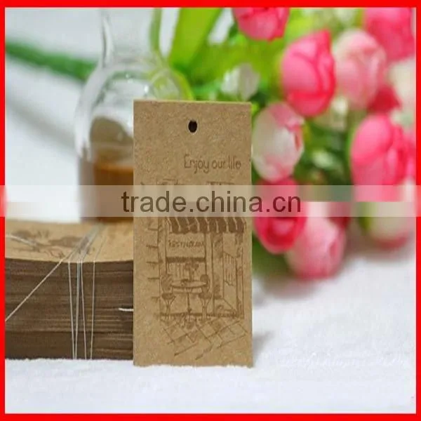Luxury Colorful Printed Paper Hang tag With Rope For Clothing Wholesale