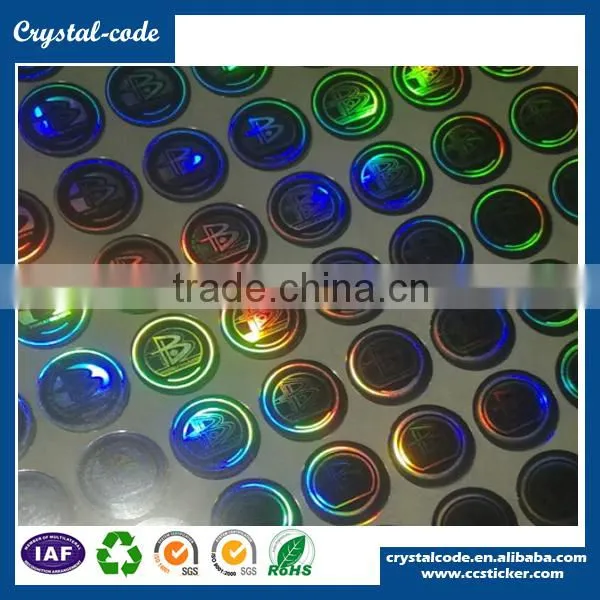 Custom design silver scratch off card, hologram scratch off label