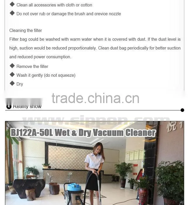 Industrial Heavy Wet & Dry Vacuum Cleaner BJ122A-50L