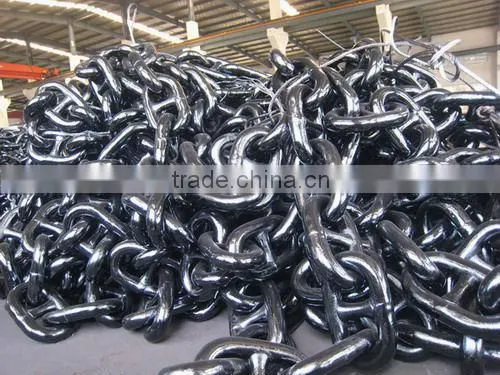 CCS certificate black painted chain anchor chain