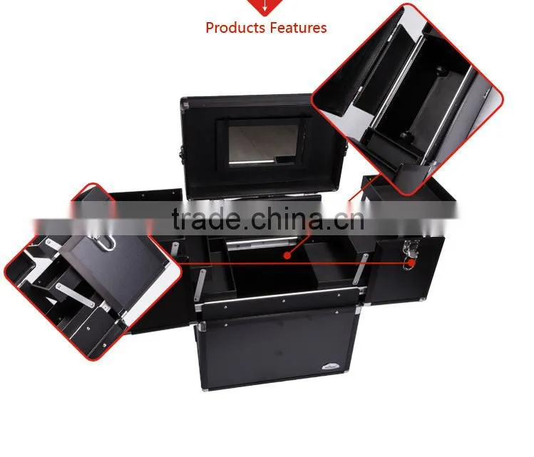 Sunrise Beauty Makeup Aluminum Professional Beauty Trolley Case