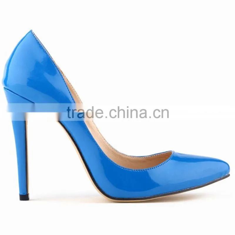 2015 Plus Size Sexy Ladies New Design Wedding Party Evening Shoes Pointed Toe High Heels Dress Shoes
