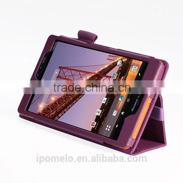 Waterproof tablet protective leather cover case For Sharp AQUOS PAD SH-08E