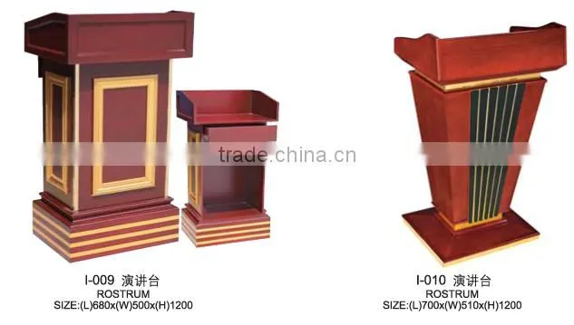 Elegant Hotel Meeting Room Speaker Rostrum,Wooden Church Pulpit/Speaker Stands