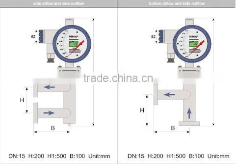 waste water rotameter flow meter/digital diesel rotameter flow meter
