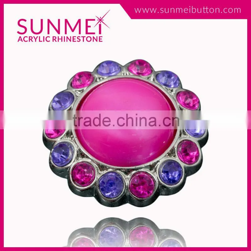 Factory Direct Sale Rhinestone Rivet Button