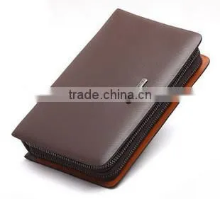 hot genuine leather hand wallet for business man