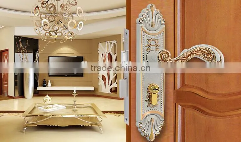TRI-CIRCLE European style lock door lock types,Entrance doors handle lock,handle lock