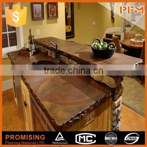 China best price u shape kitchen granite countertops red