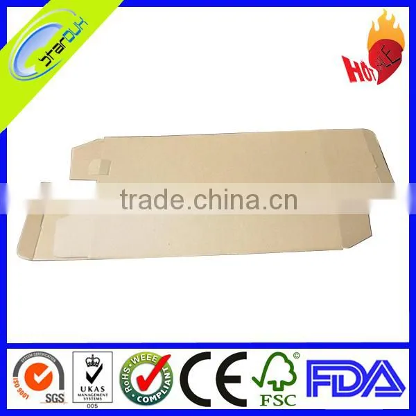 customized foldable kraft corrugated paper box with templete