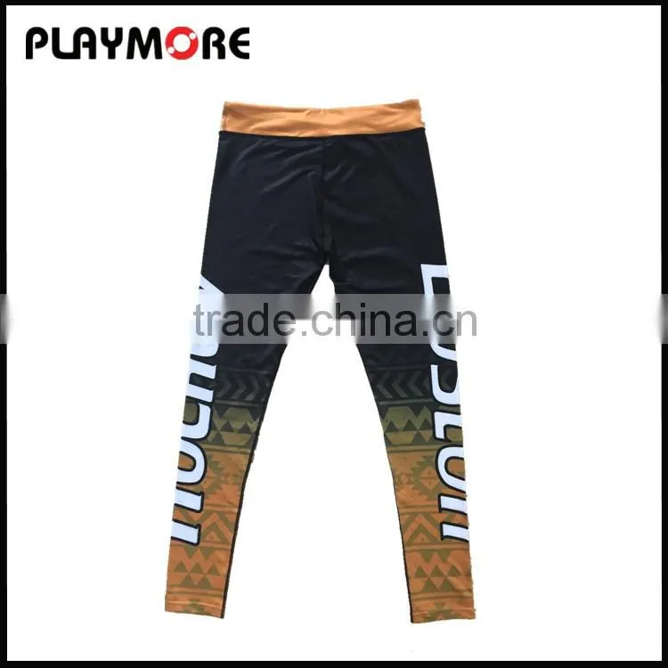 Sublimation custom gym fitness compression shirts for men